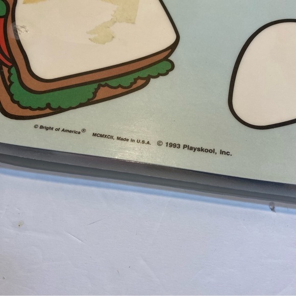 4 Vintage Kids Placemats Playskool Sesame Street Trolls - Picture 4 of 13